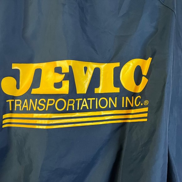 Jevic Transportation Inc Mens Vintage Windbreaker Jacket Size XL - Picture 5 of 6